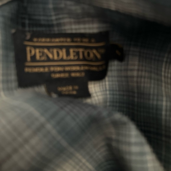 Pendleton Frontier Pearl Snap Plaid Short Sleeve Western Style Shirt Size M - Picture 2 of 7